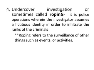 Fundamentals in Criminal Investigation; CDI1-CHAPTER 6- Surveillance.pptx
