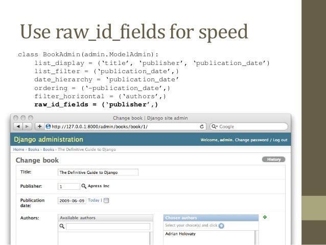 django form type The admin  Book django Django the  Chapter site 6