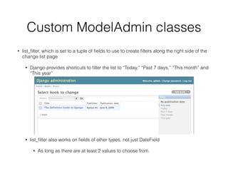 Chapter 6 the django admin site | PDF