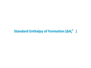 Standard Enthalpy of Formation (ΔHf°)
 