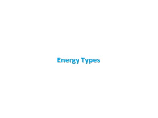 Energy Types
 