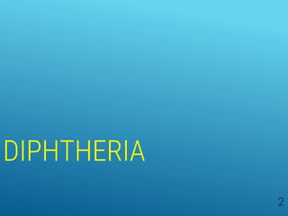 DIPHTHERIA
2
 
