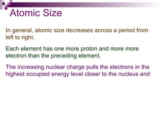 Chapter 6 Periodic table | PPT