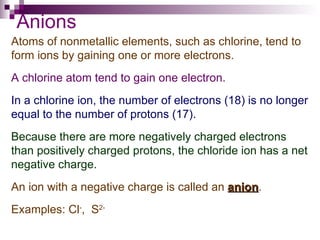 Chapter 6 Periodic table | PPT