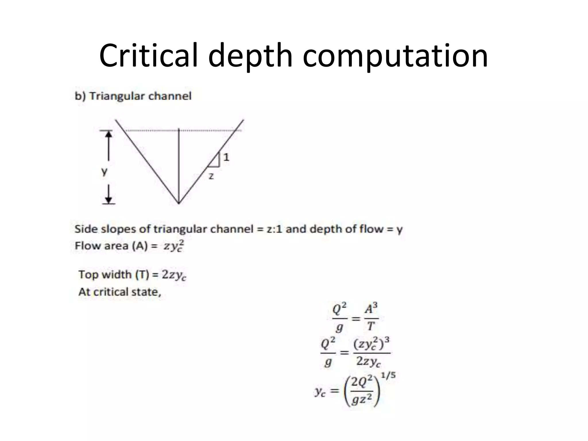 Energy and momentum principles in open channel flow | PPTX