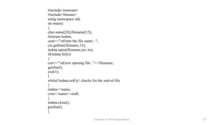 Comprehensive Guide to File Operations and I/O in C++ Programming | PPTX