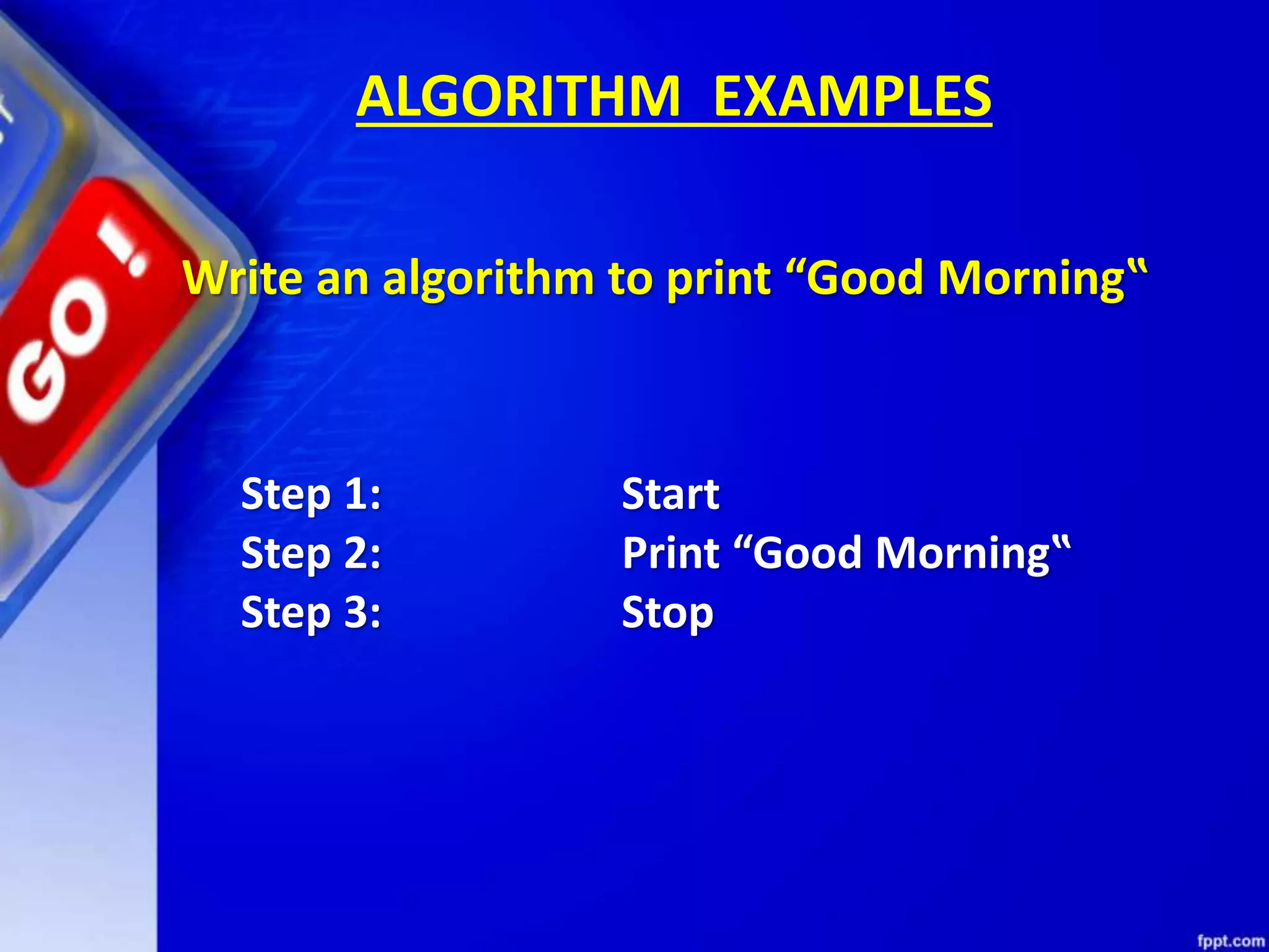 Chapter 6 algorithms and flow charts | PPTX
