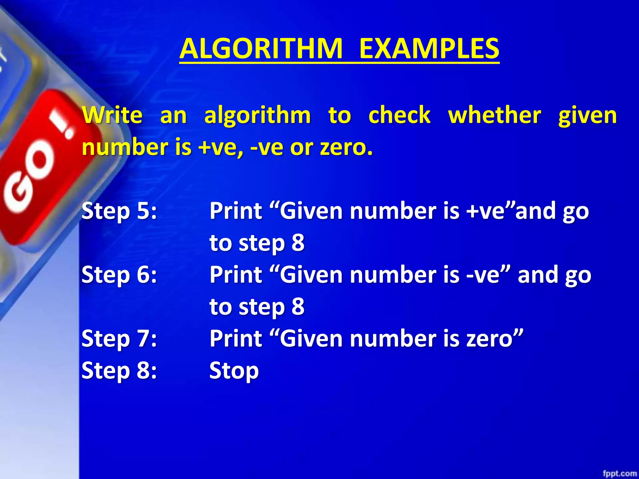 Chapter 6 algorithms and flow charts | PPT
