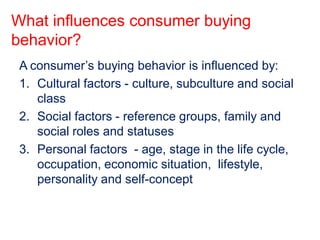 Chapter6 analyzing consumer markets