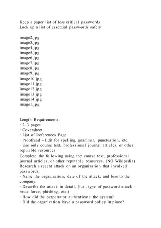 Chapter 6Authenticating PeopleChapter 6 OverviewThe th | DOCX