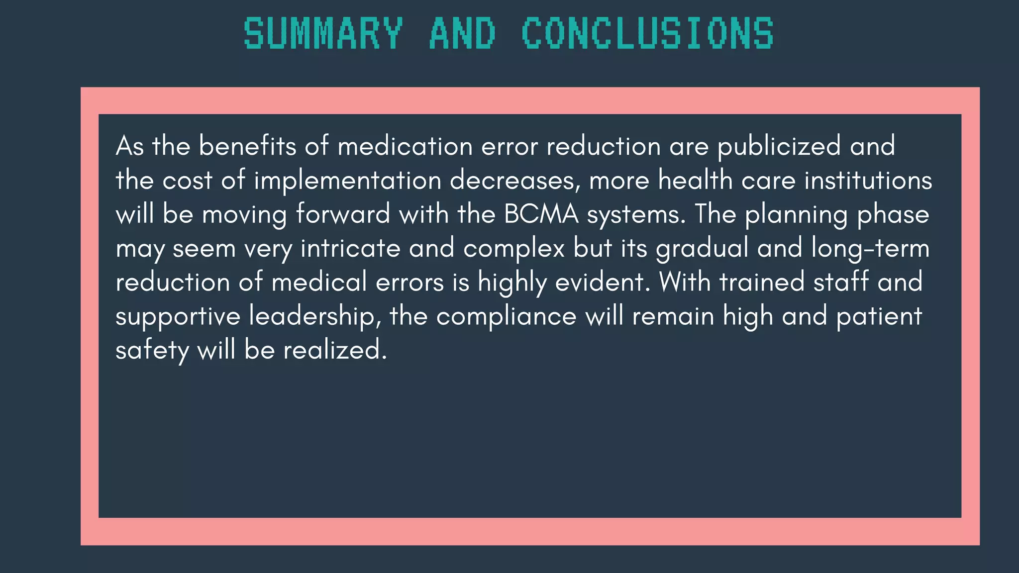 SUMMARY AND CONCLUSIONS