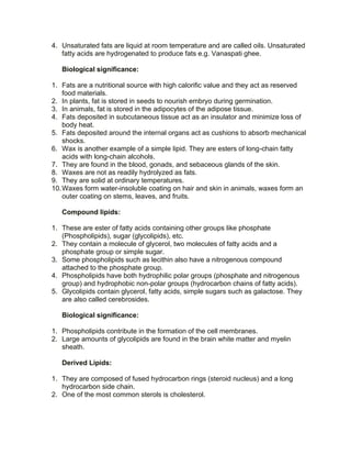 11th Chapter 6 Biomolecules Excercise Pdf