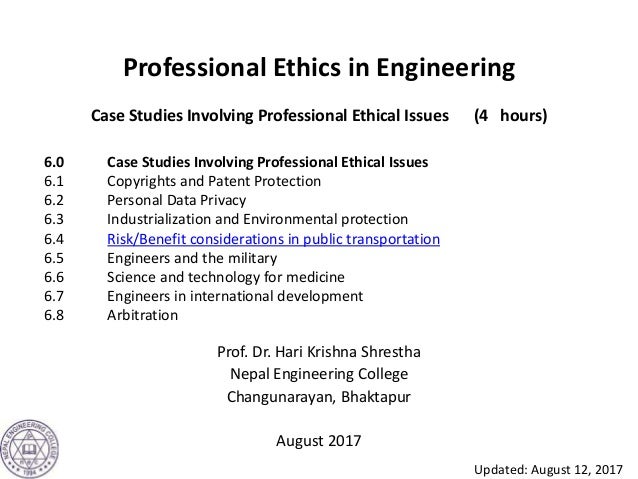 case study in engineering ethics