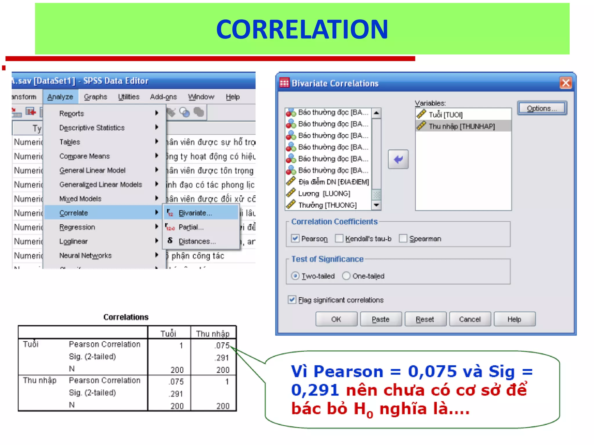 Statistical techniques – Existence of
relationships
Measures
Chapter 6_Data Analysis 41
• Chi-squared text
• T-tests
• Analysis of
variance
• Pearson’s product
moment correlation
coefficient
• Coefficient of
determination
• Regression
equations
• Spearman’s rank
correlation
coefficient
CORRELATION
 