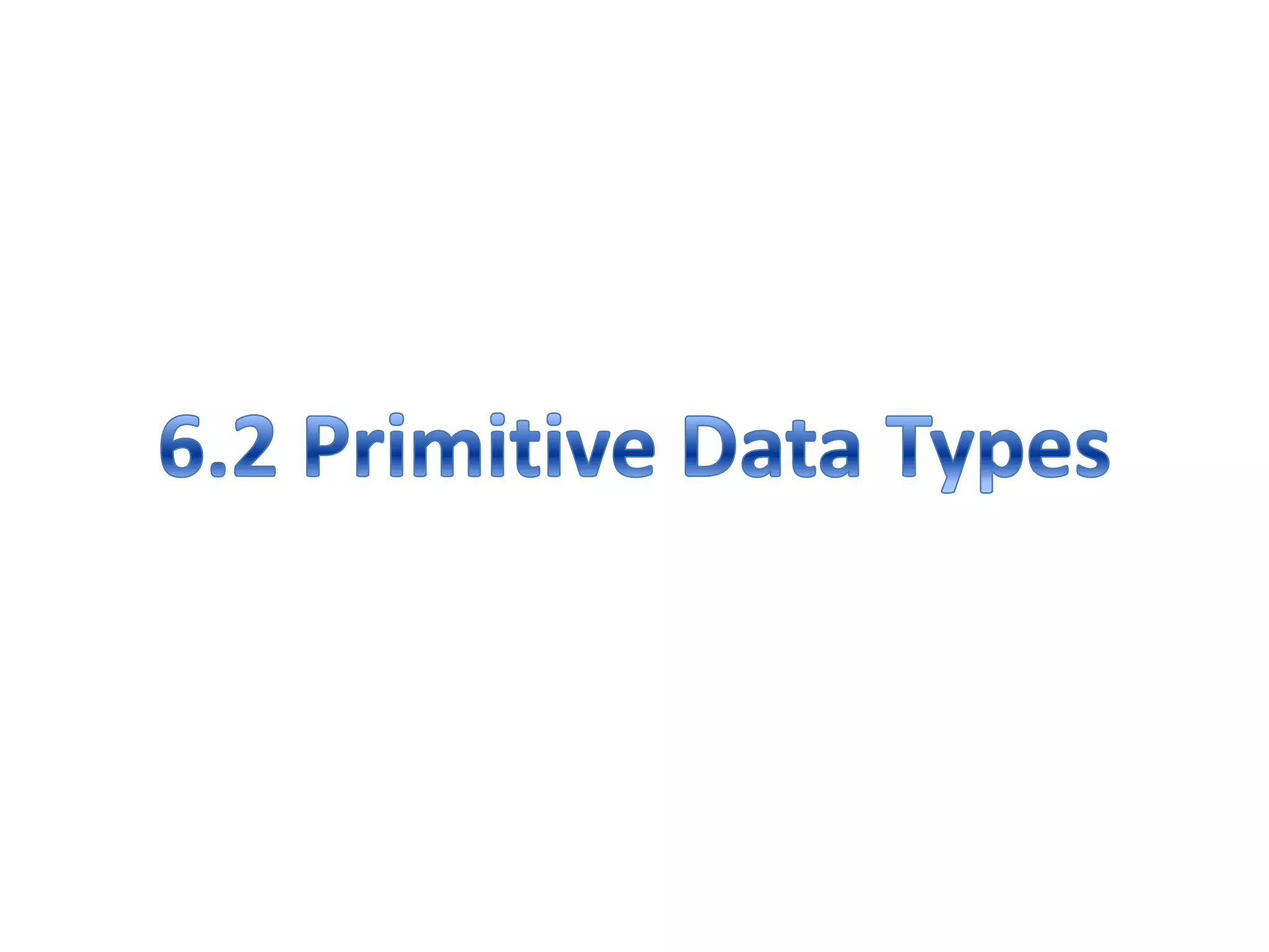 Chapter 6 data types | PPT