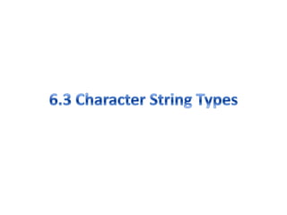 Chapter 6 data types | PPTX