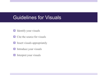 Visual In Document Chapter 6 designing successful documents | PPTX