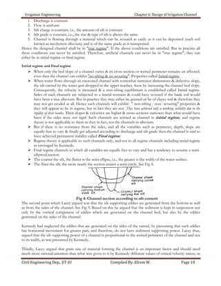 Chapter 6 design of irrigation channel1 | PDF