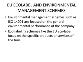 Chapter 6; eco labelling (oeko tex-100 and eu eco-label) | PPTX