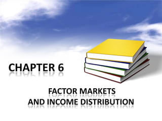 CHAPTER 6
        FACTOR MARKETS
   AND INCOME DISTRIBUTION
 