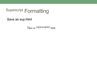 Chapter 6 html | PPTX