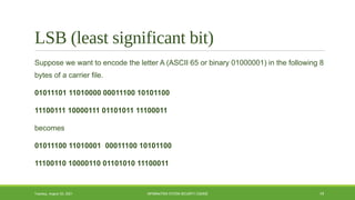 Chapter 6 information hiding (steganography) | PPT