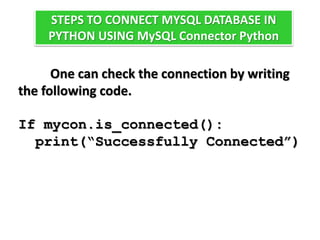 Chapter 6 Interface Python with MYSQL.pptx