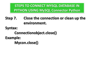 Chapter 6 Interface Python with MYSQL.pptx