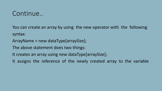 Chapter 6 java | PPTX