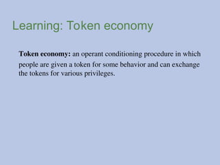 Token Conditioning Learning-Psych the expanding human extensive | PPT