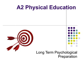 A2 Physical Education Long Term Psychological Preparation 