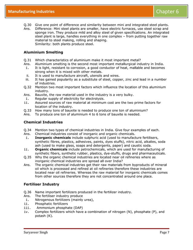 Chapter+6+manufacturing+industries | PDF