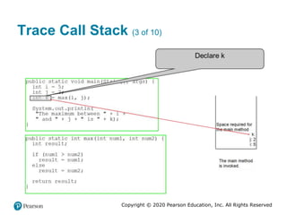 Copyright © 2020 Pearson Education, Inc. All Rights Reserved
Trace Call Stack (3 of 10)
 
