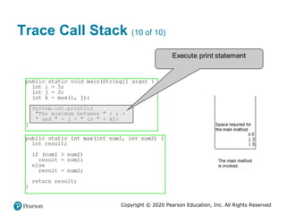 Copyright © 2020 Pearson Education, Inc. All Rights Reserved
Trace Call Stack (10 of 10)
 