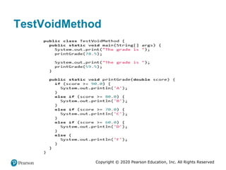 Copyright © 2020 Pearson Education, Inc. All Rights Reserved
TestVoidMethod
 