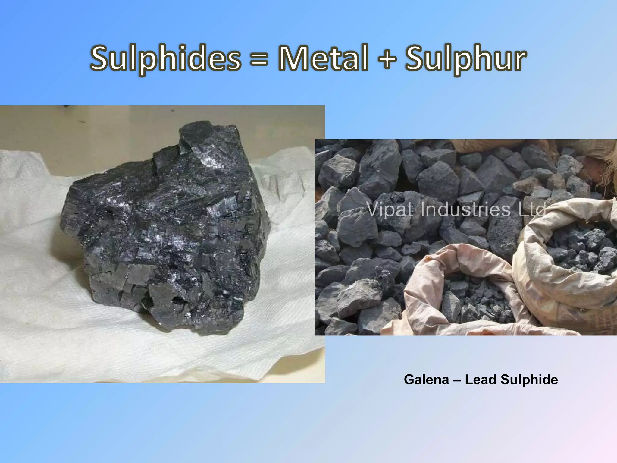 Galena – Lead Sulphide
 