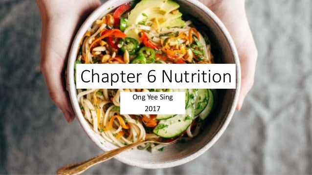 Chapter 6 Nutrition
Ong Yee Sing
2017
 