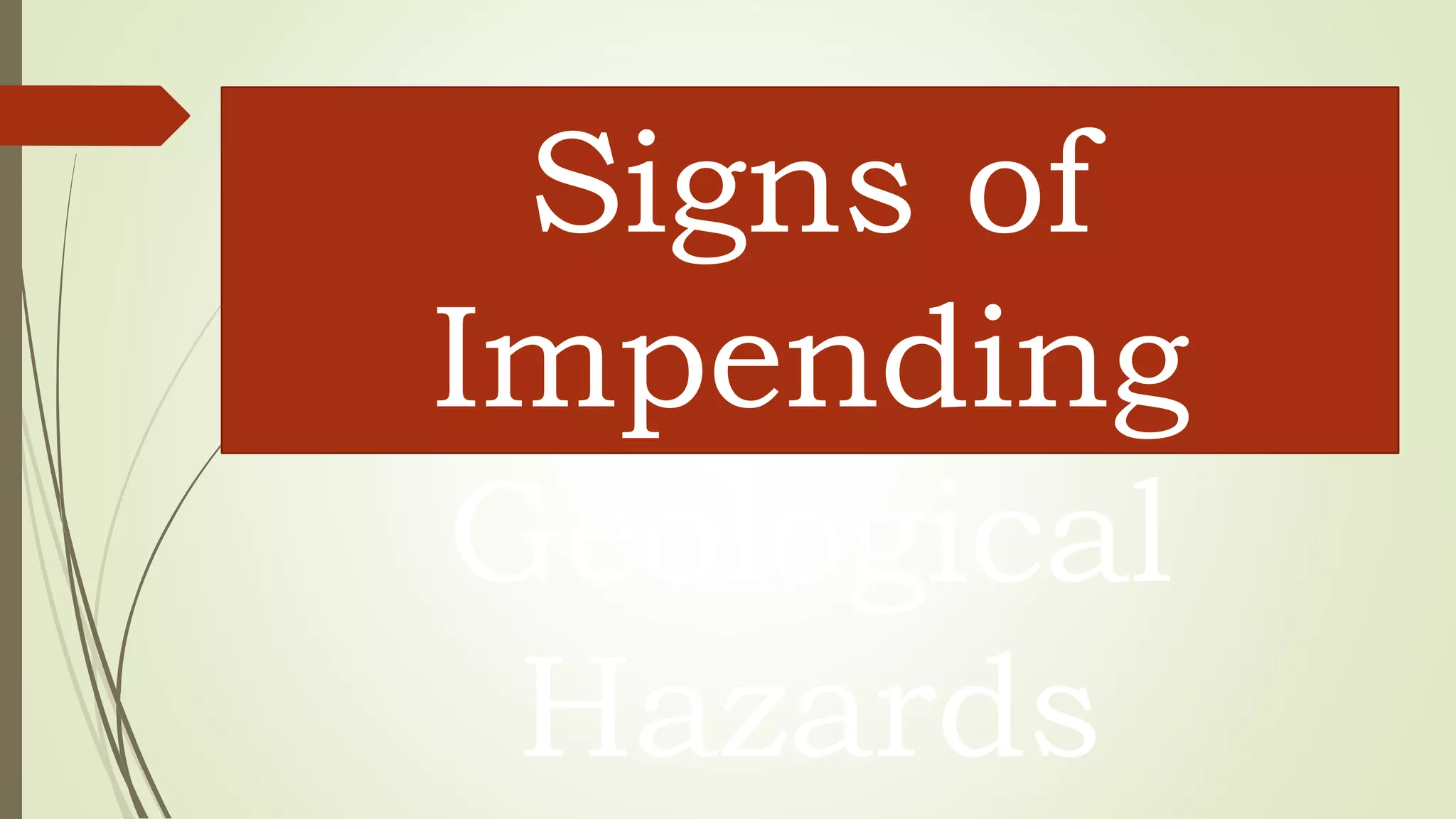 Chapter 6 (other related geological hazard) | PPTX