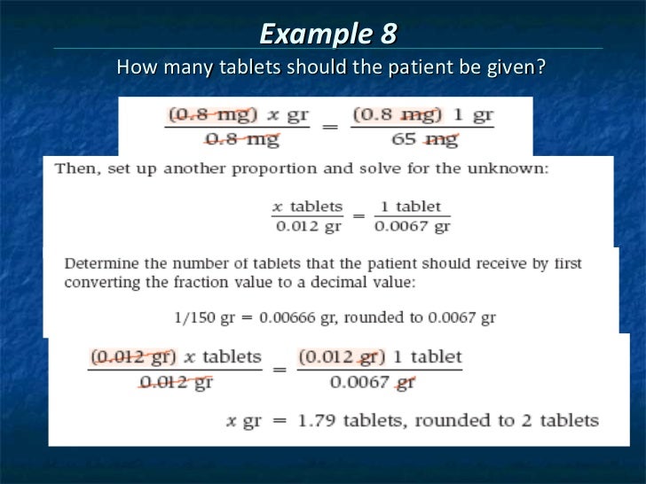 Chapter 6 pharmacy calculation