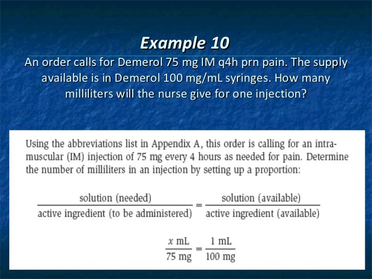 Chapter 6 pharmacy calculation