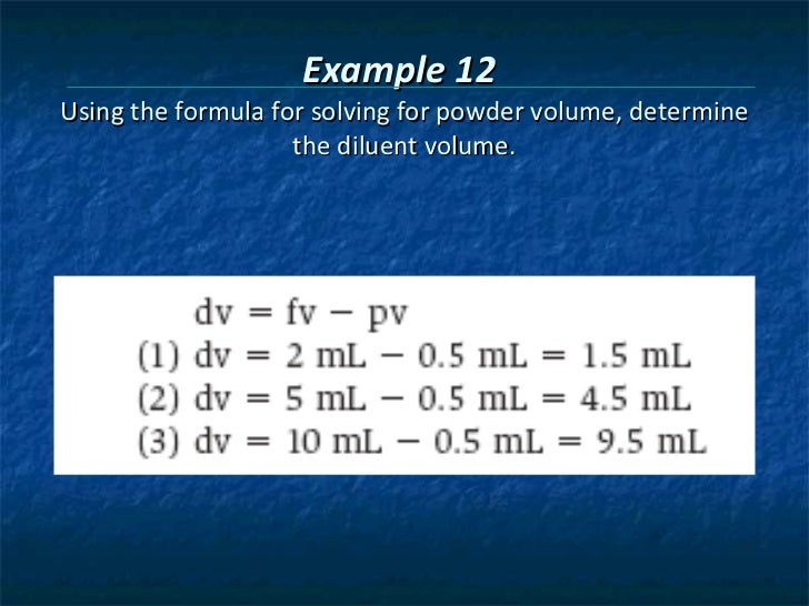 Chapter 6 pharmacy calculation