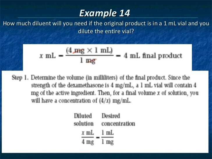 Chapter 6 pharmacy calculation