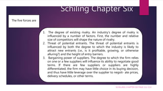 Chapter 6 porters five force model | PPTX