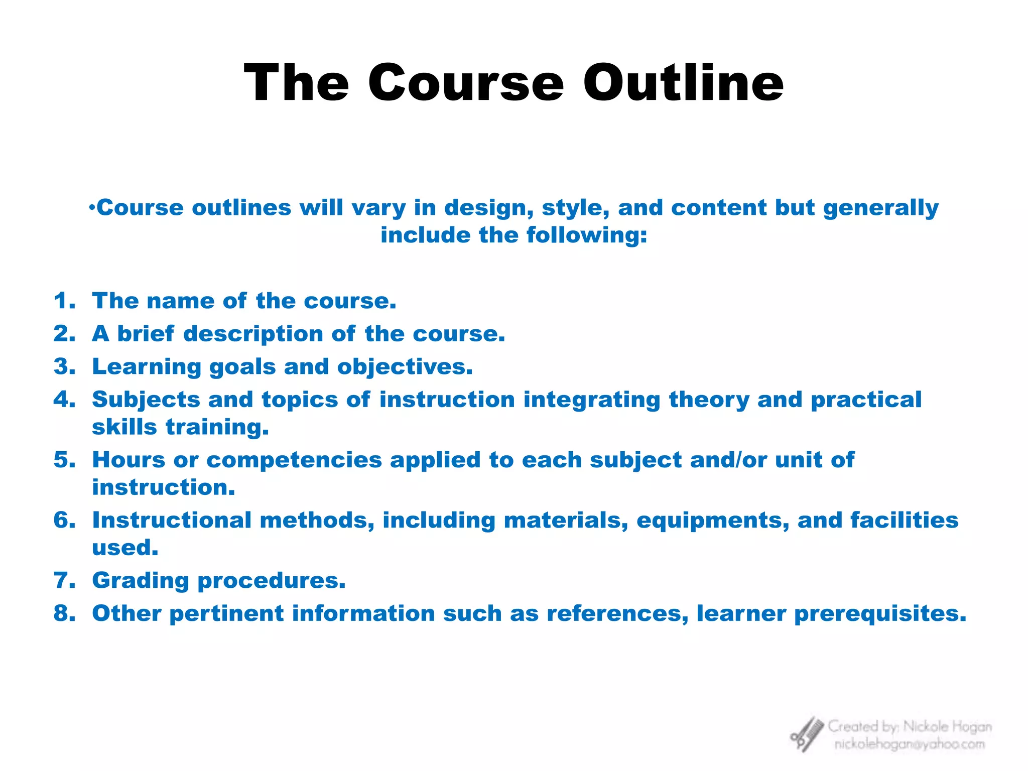 Must be clear and logical.