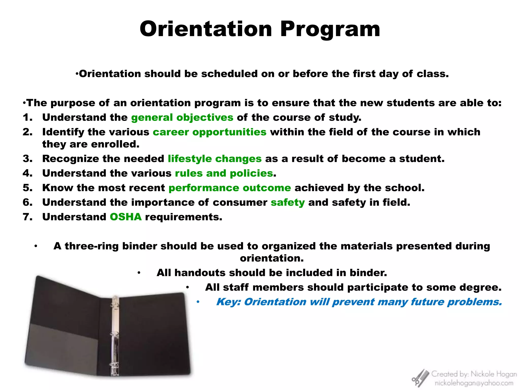 An important step is the creation of daily lesson plans.  
