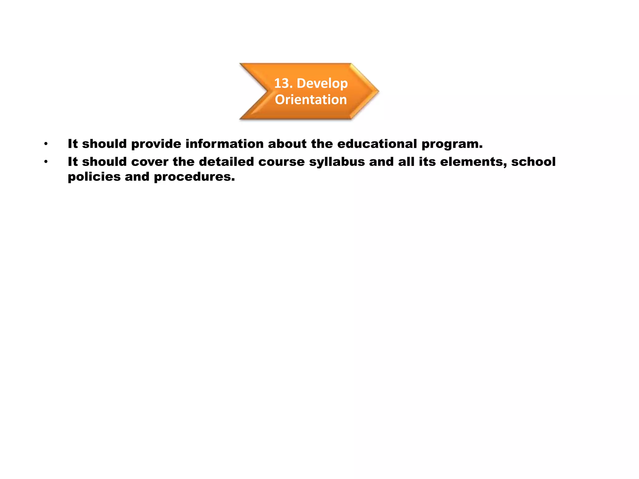 It can be organized from general to more specific.