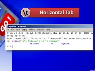 Horizontal Tab
t
 