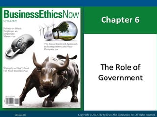 Chapter 6 The Role of Government McGraw-Hill 