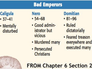 FROM Chapter 6 Section 2
 