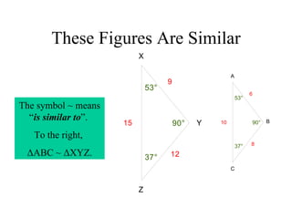 Similarity Symbol Math Chapter 6 Section 3 Similar Figures | PPT